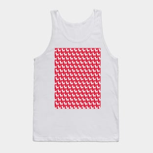 Chihuahua silhouette print (mini) red Tank Top